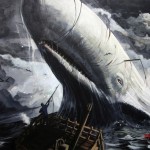 Самый знаменитый кит, Моби Дик, кашалот нападает